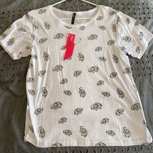 Electric Pink Elephant Tee